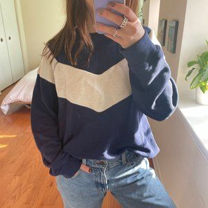 The GREAT. Color Blocked Round Neck Sweater Size 1 (US Small)